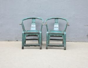 Pair of Chinese chairs